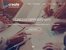 Tablet Screenshot of createhuntington.com